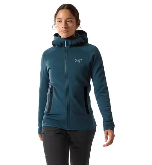Kyanite Hoody W - felpa in pile - donna Blue