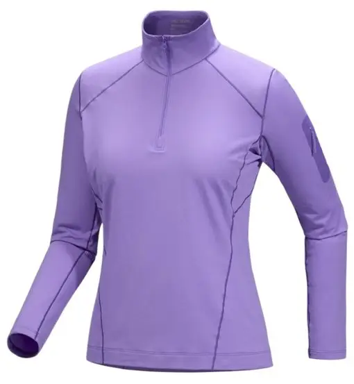 Rho Zip Neck W - felpa in pile - donna Violet