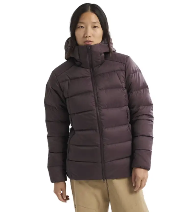 Thorium Hoody W - giacca piumino - donna Dark Brown