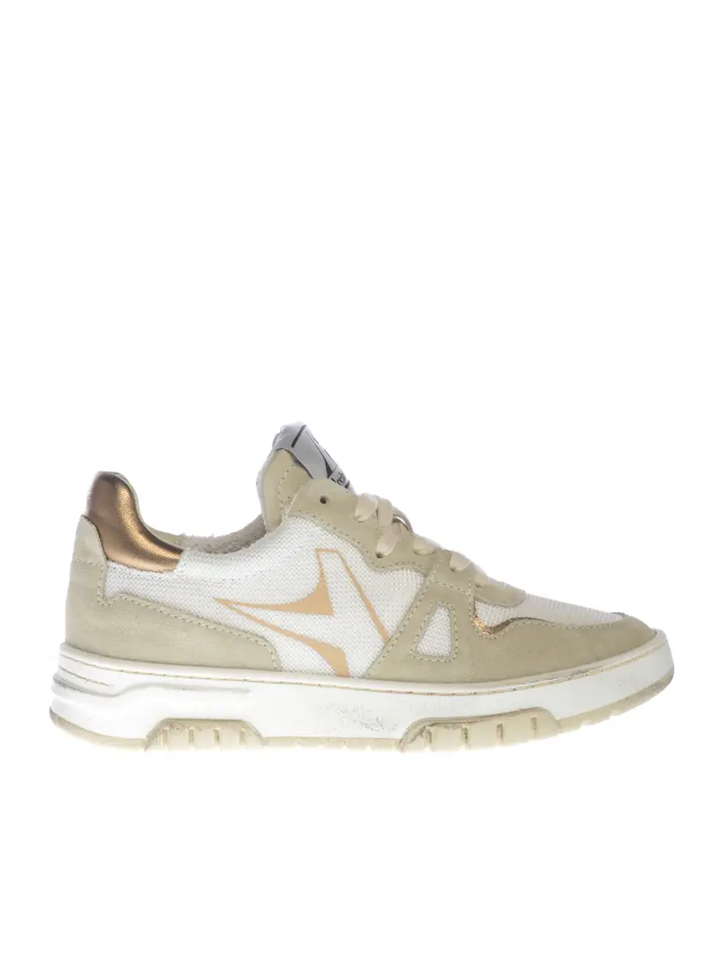 sneaker da donna Archivio 22 in tessuto tecnico e nappa Bianco