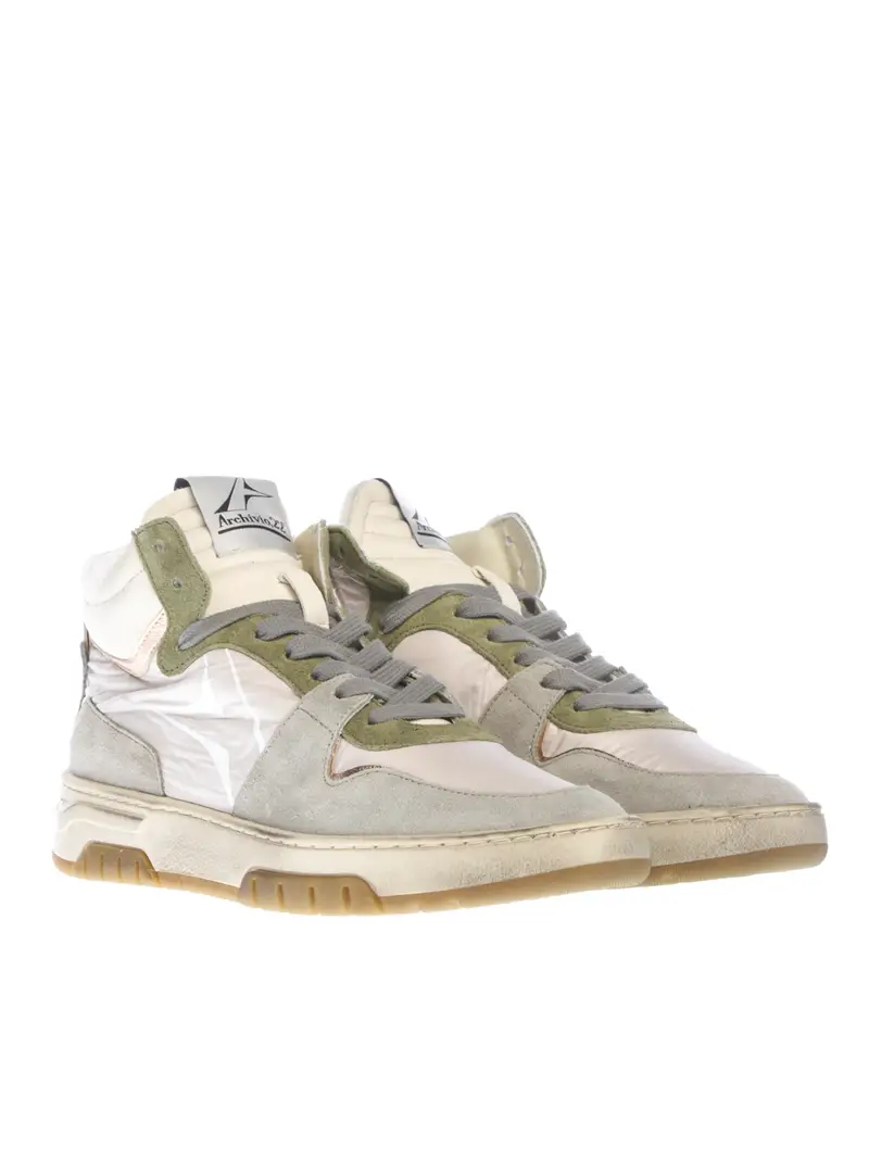 sneaker da donna Archivio 22 Step One Middle in tessuto tecnico BEIGE miniatura 2