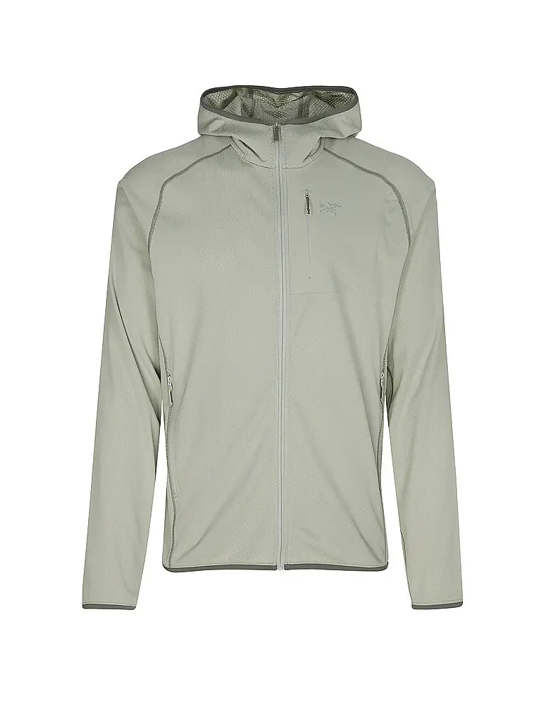 Giacca in pile da uomo Delta Hoodie beige | S
