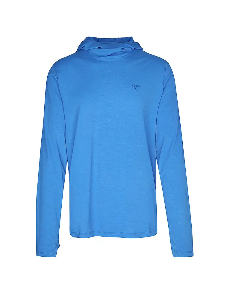Maglietta funzionale da uomo Cormac UV50 Hoodie blu | S
