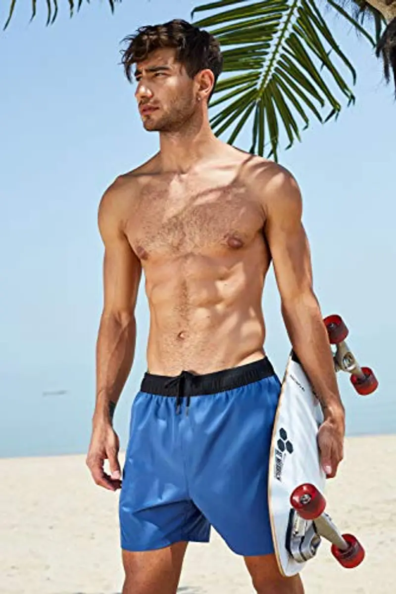 Arcweg Pantaloncini da Bagno Uomo Asciugatura Veloce Calzoncini da Bango Mare Beach Costume da Bagno Fodera Rete con Taschino e Coulisse Trunks L(EU) miniatura 2