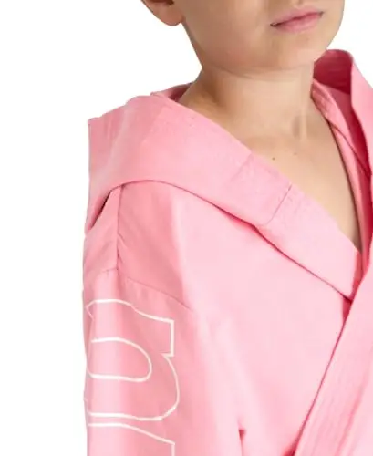 ARENA Accappatoio da bambini Zeal Plus in microfibra, PINK-WHITE, 8 miniatura 2