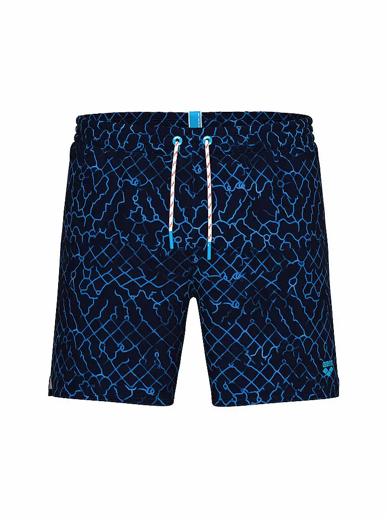 Badeshort da uomo Beach Boxer Allover blu | S