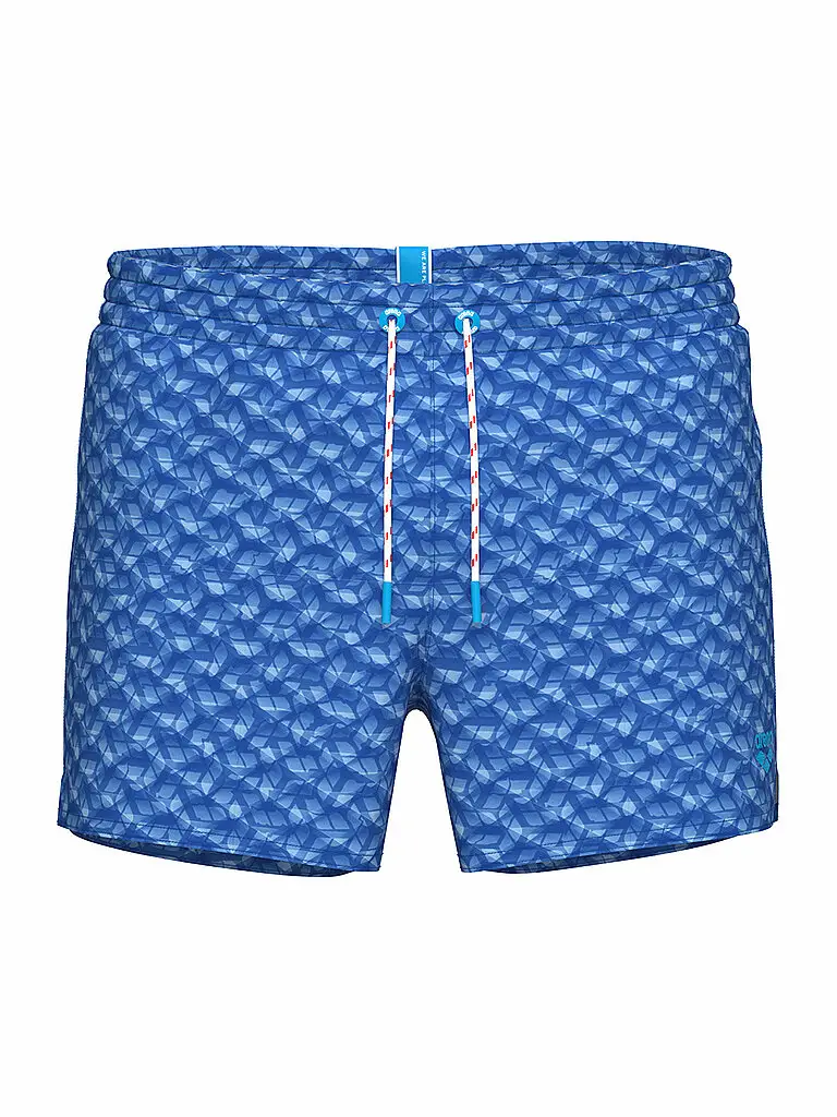 Badeshort da uomo Water Prints blu | S