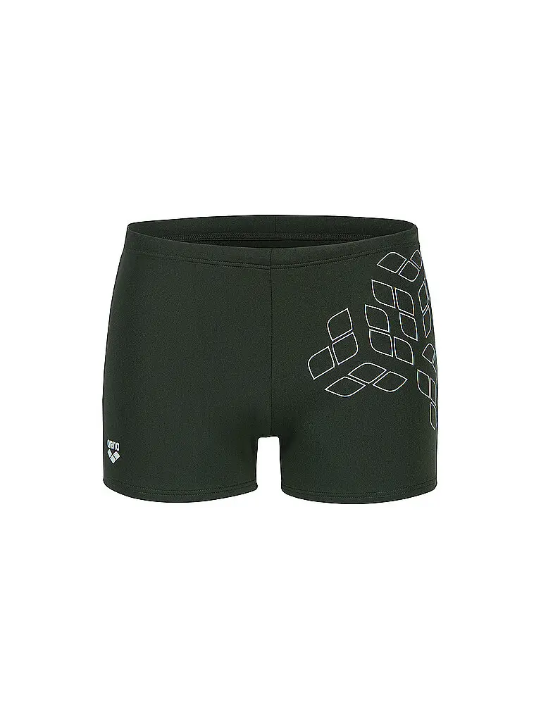 Beinbadehose da uomo Kikko Graphic verde scuro | 48