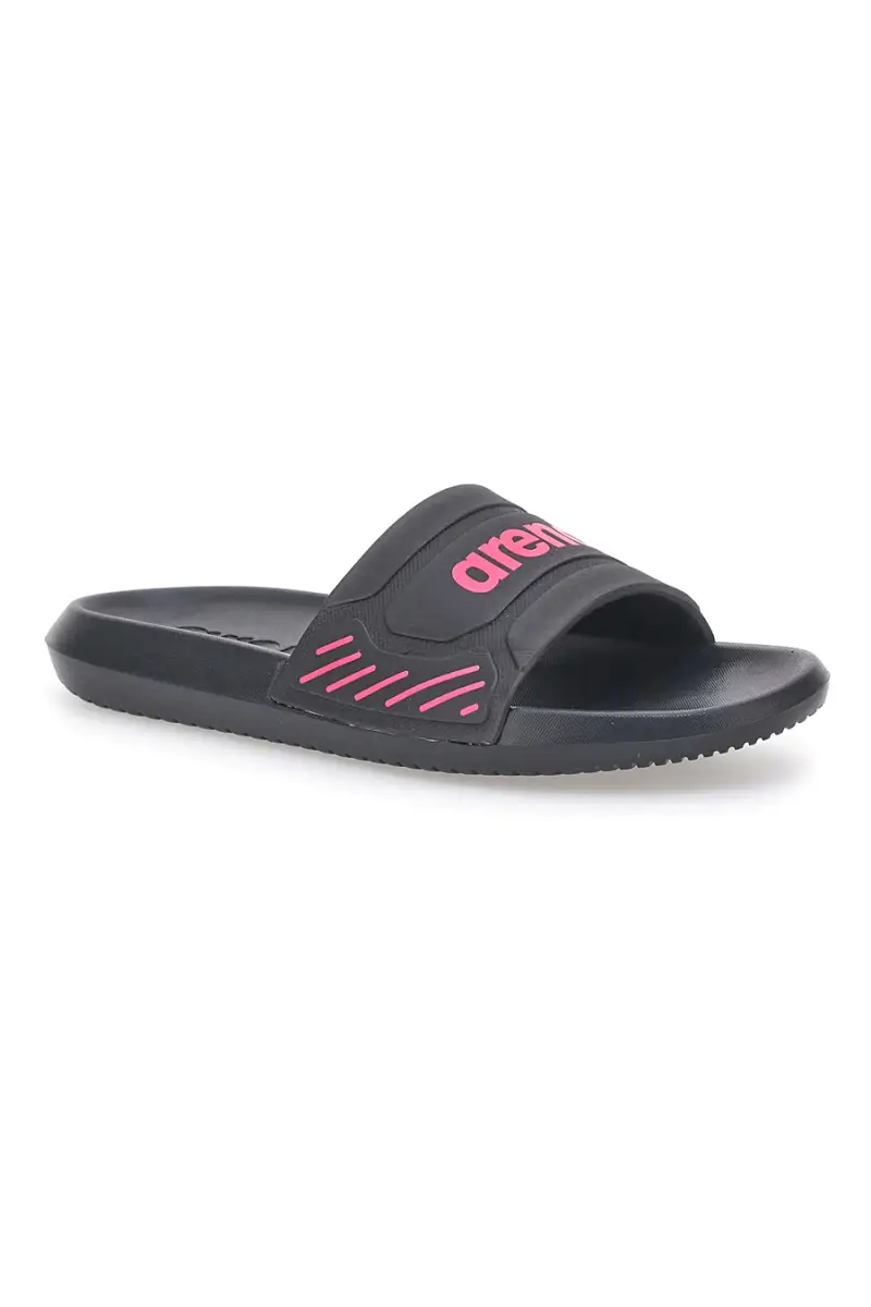 Ciabatte nere con logo fucsia e suola ergonomica ARENA URBAN EASY [NERO miniatura 2