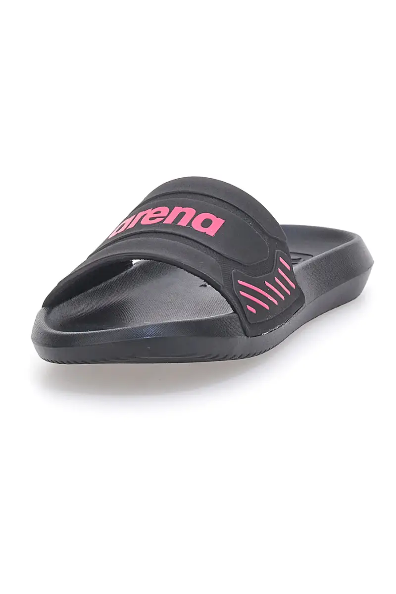 Ciabatte nere con logo fucsia e suola ergonomica ARENA URBAN EASY [NERO miniatura 3