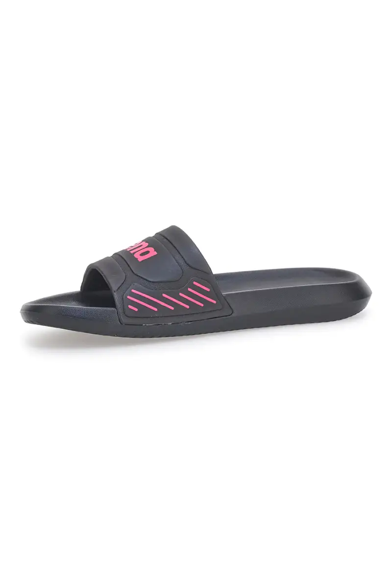 Ciabatte nere con logo fucsia e suola ergonomica ARENA URBAN EASY [NERO miniatura 4