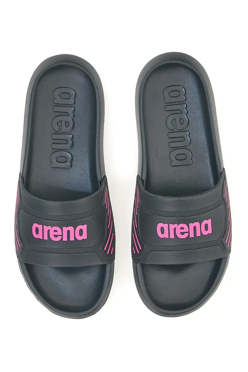 Ciabatte nere con logo rosa Arena 10563300 [NERO