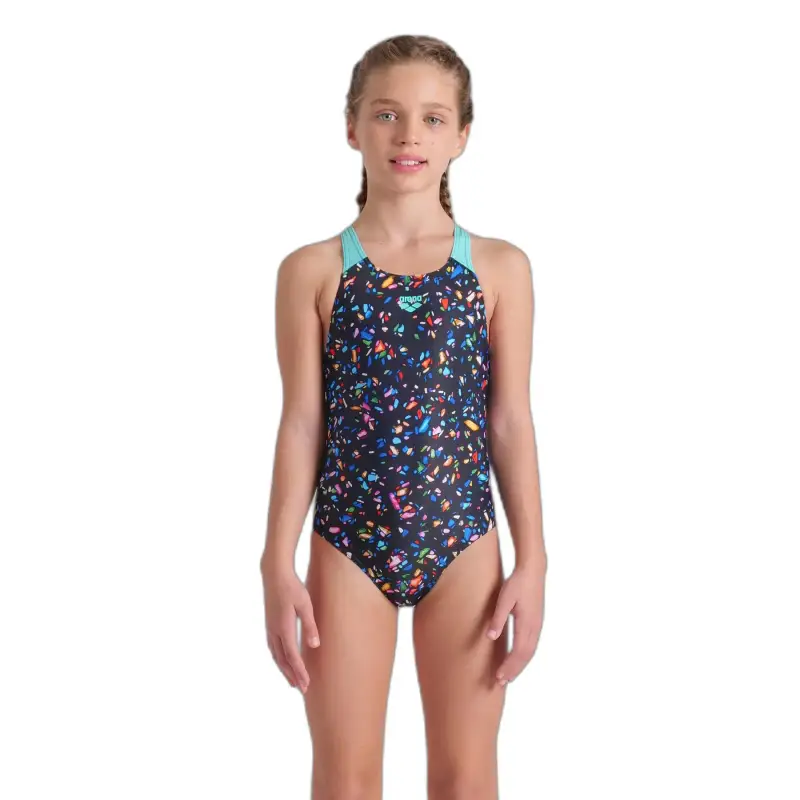 Costume da bagno 1 pezzo per bambina Arena Confetti Pro