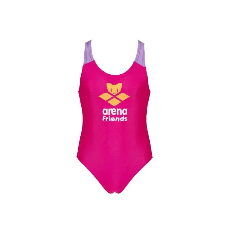 Costume da bagno 1 pezzo per bambina Arena Logo Cats