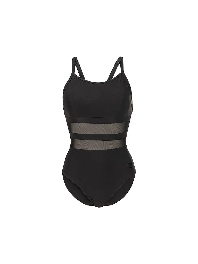 Costume da bagno da donna Mesh Equals Back nero | 36
