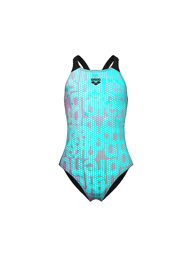 Costume da bagno da ragazza multicolore azzurro | 128