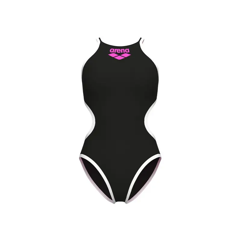 Costume Intero Piscina Big Logo Nero-Bianco Donna 40
