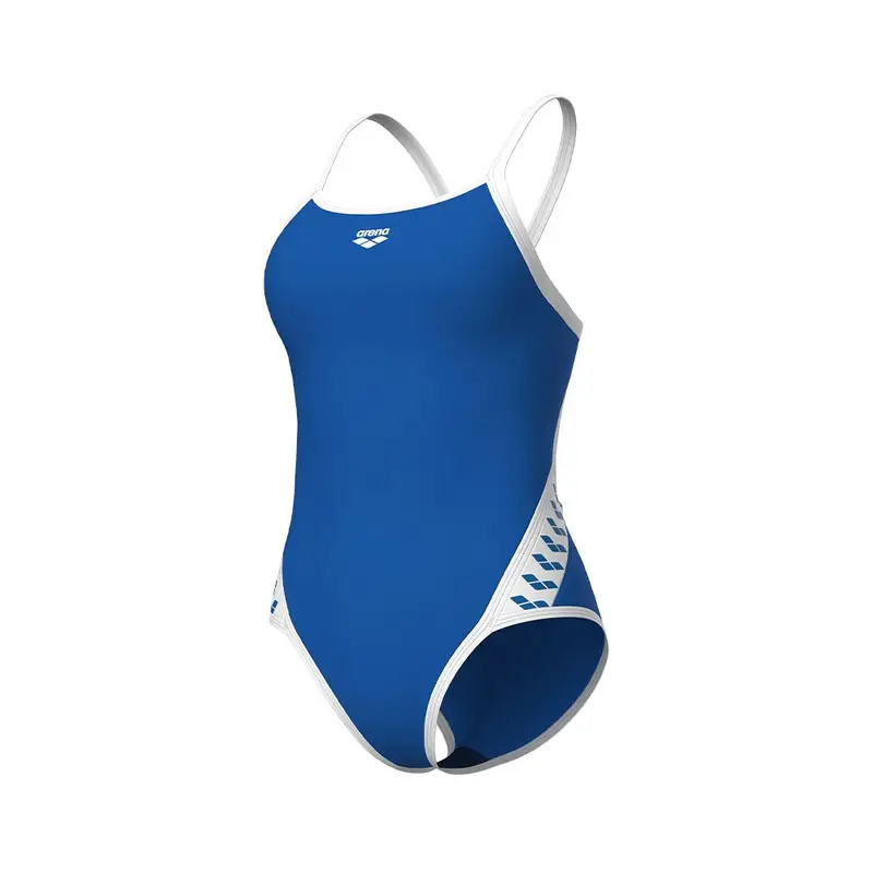 Costume Intero Piscina Icon Super Fly Solid Blu Bianco Donna 48