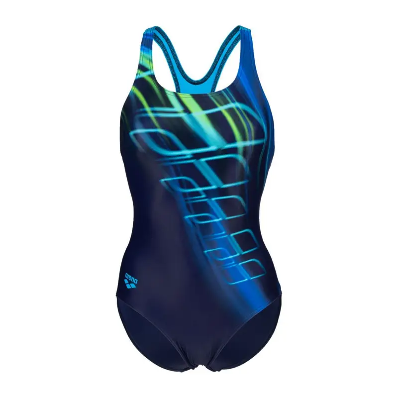 Costume Intero Piscina Shading Navy Turchese Donna 40