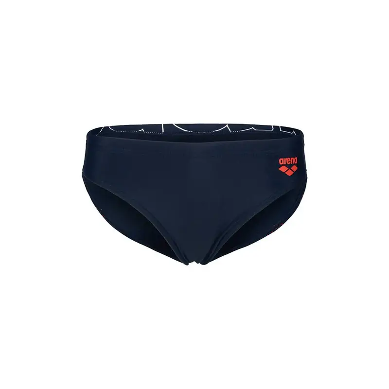 Costume Intero Piscina Slip Graphic Blu Rosso Bambino 8-9 Anni