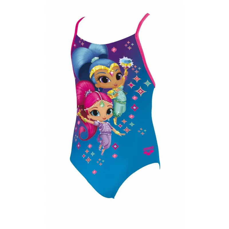 Costume Shimmer&Shine Turchese Bambina 1-2 Anni