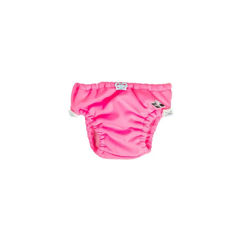 Costume Slip Aqua Nappy Rosa Bianco Neonato 6 Mesi