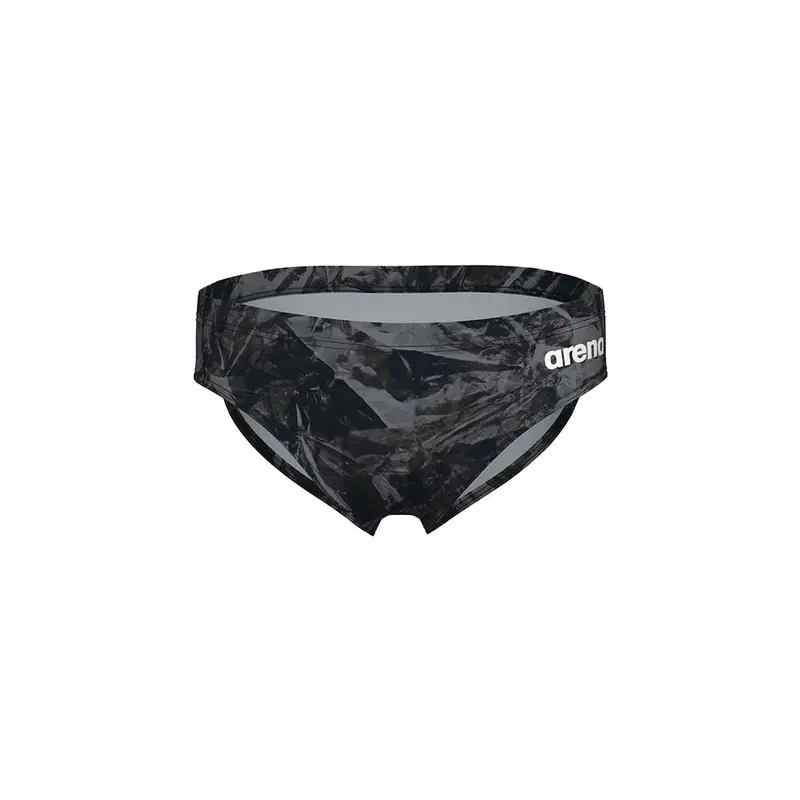 Costume Slip Crackle Nero Grigio Uomo 52