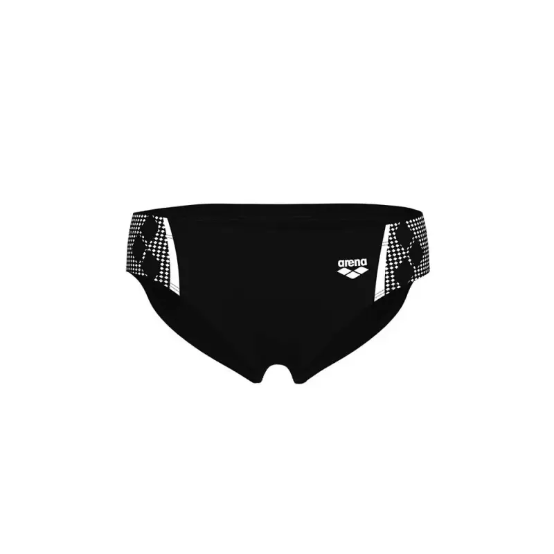 Costume Slip Graphic Nero Bianco Uomo 50