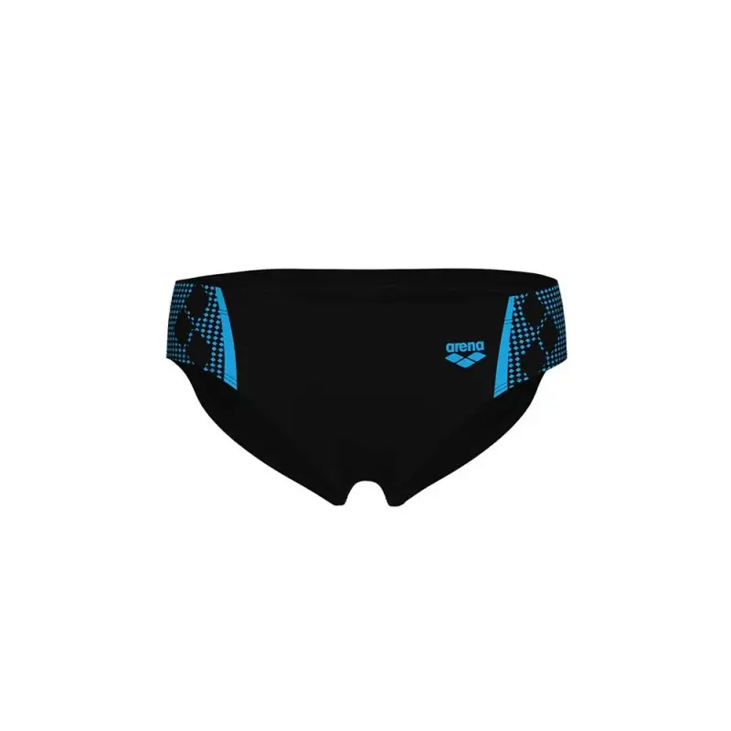 Costume Slip Graphic Nero Turchese Uomo 50