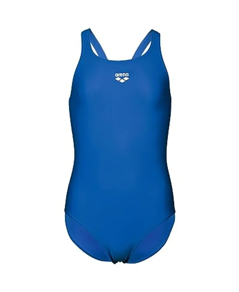 ARENA Dynamo Junior R Costume Intero Bambina, Costume da Bagno Sportivo in Tessuto Maxfit Eco Resistente al Cloro e al Sale con Protezione UV UPF 50+