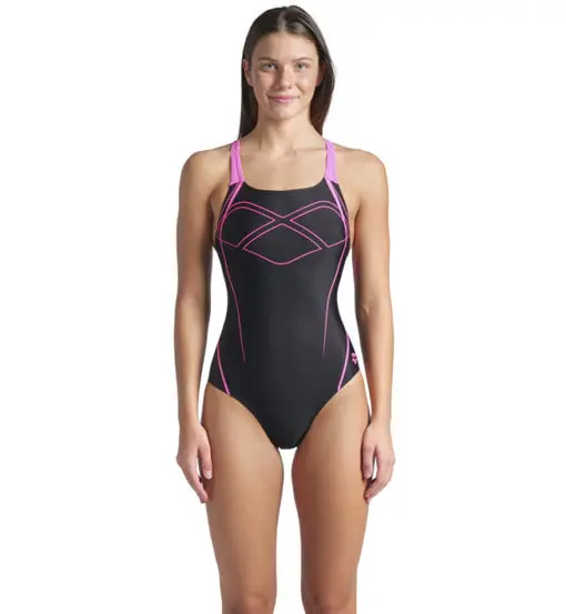 Graphic Swim Pro Back - costume intero - donna Black