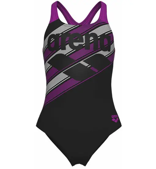 Lines Pro - costume intero - bambina Black