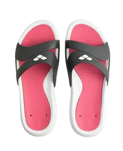 ARENA Nina, Infradito Donna, Bianco Grigio Magenta, 41 EU