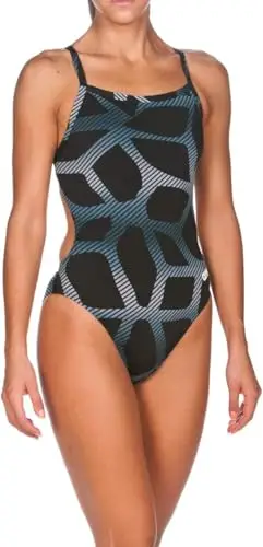 ARENA Tulum Challenge Back - Costume Intero da Donna, Donna, Costume da Bagno, 000336, Ragno Nero., 26 miniatura 3