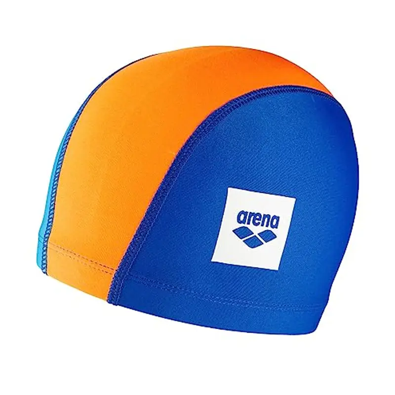 arena Unix II Junior Cuffia Unisex in Tessuto, Cuffia Piscina Bambino e Bambina, Cuffia Nuoto in Tessuto Elasticizzato ad Asciugatura Rapida, Cuffia Morbida e Resistente