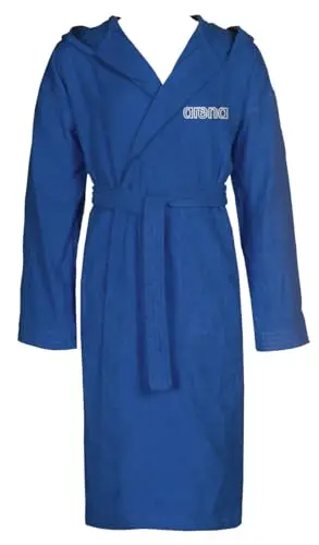 ARENA Zeppelin Light Junior Accappatoio Bambino e Bambina in Cotone, Accappatoio Cotone con Cappuccio e Tasche,