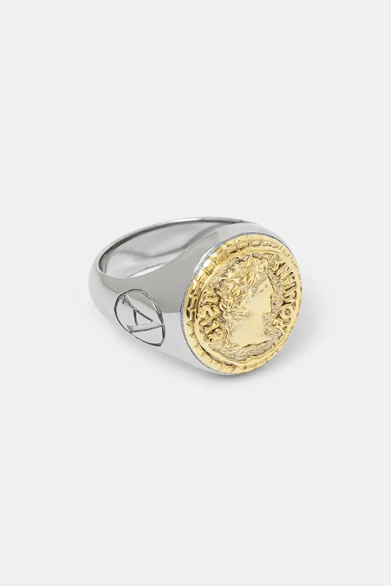 anello con sigillo in argento Aries Signet Ring AR9020303