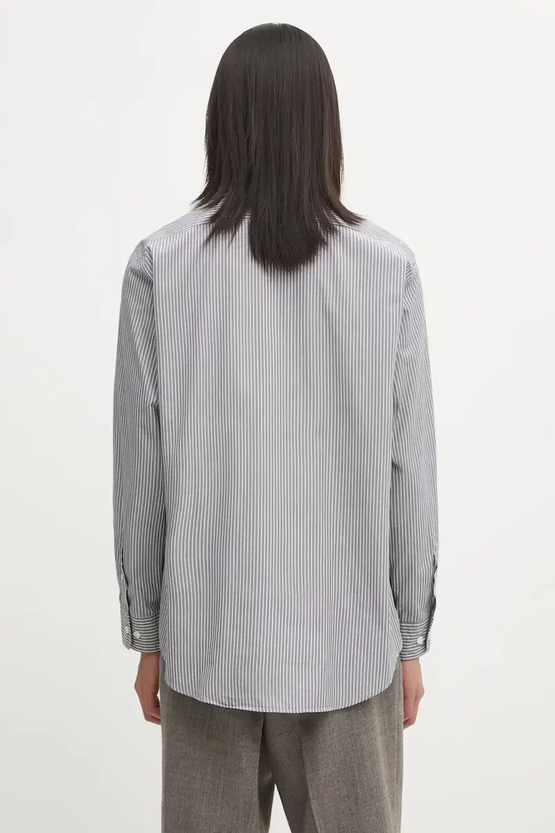 camicia in cotone Stripe Poplin Classic uomo colore grigio AR4010104 miniatura 3