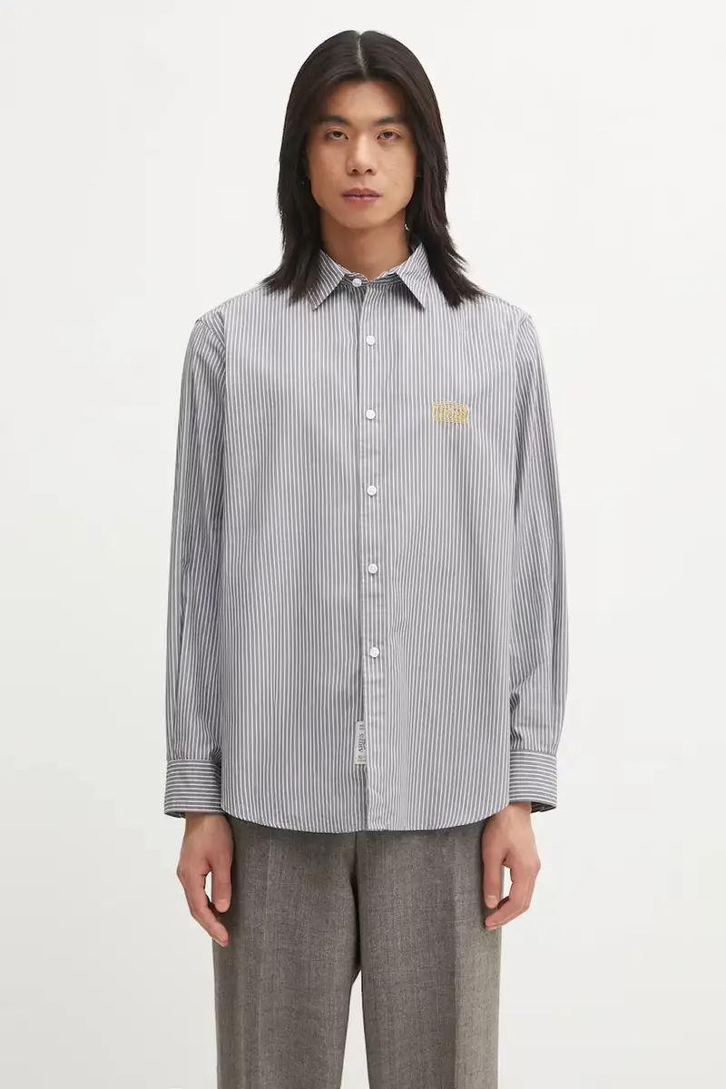 camicia in cotone Stripe Poplin Classic uomo colore grigio AR4010104