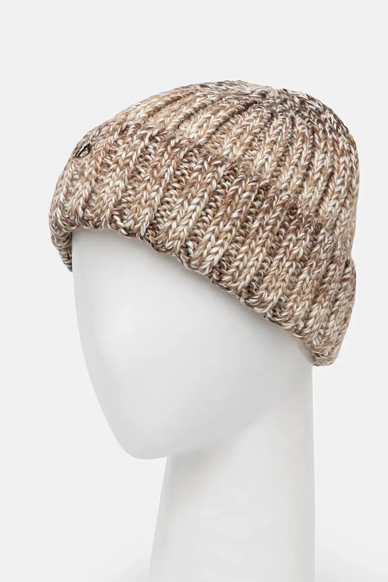 cappello con lana Rib Knit Space Dye colore marrone AR9001504 miniatura 2