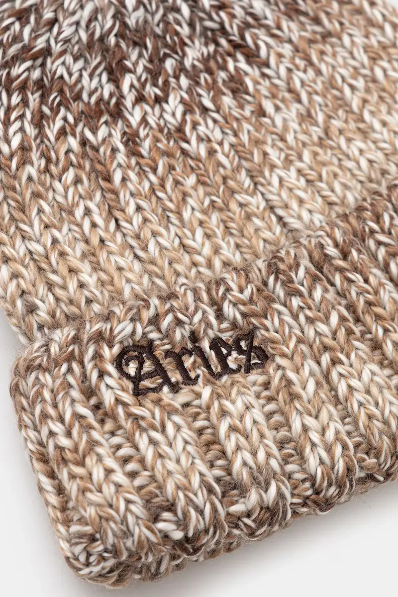 cappello con lana Rib Knit Space Dye colore marrone AR9001504 miniatura 3