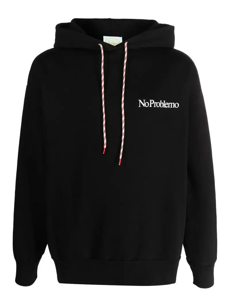 Felpa in cotone senza problemi Nero