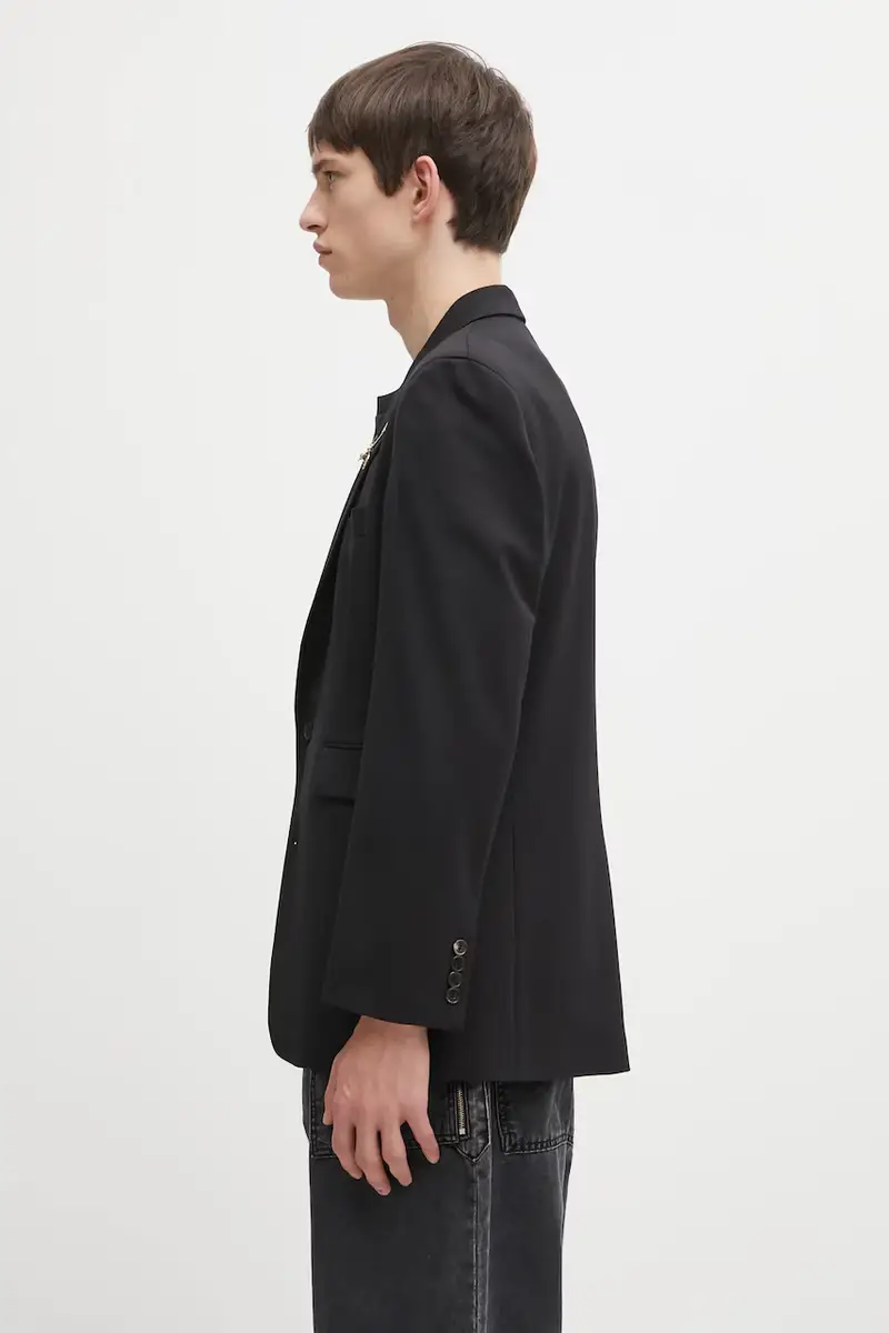 giacca con lana colore nero AR7010204 miniatura 2