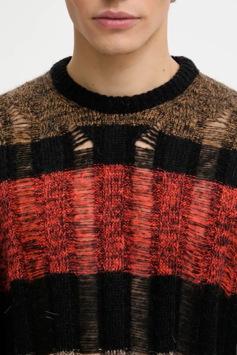 maglione con mohair Mohair Cable AR2004304 Multicolore miniatura 5