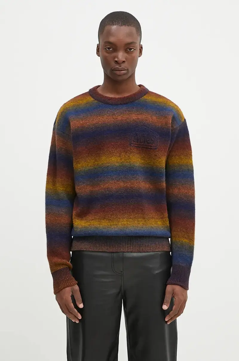 maglione in misto lana Boucle Space Dye Knit uomo AR2001902 Multicolore