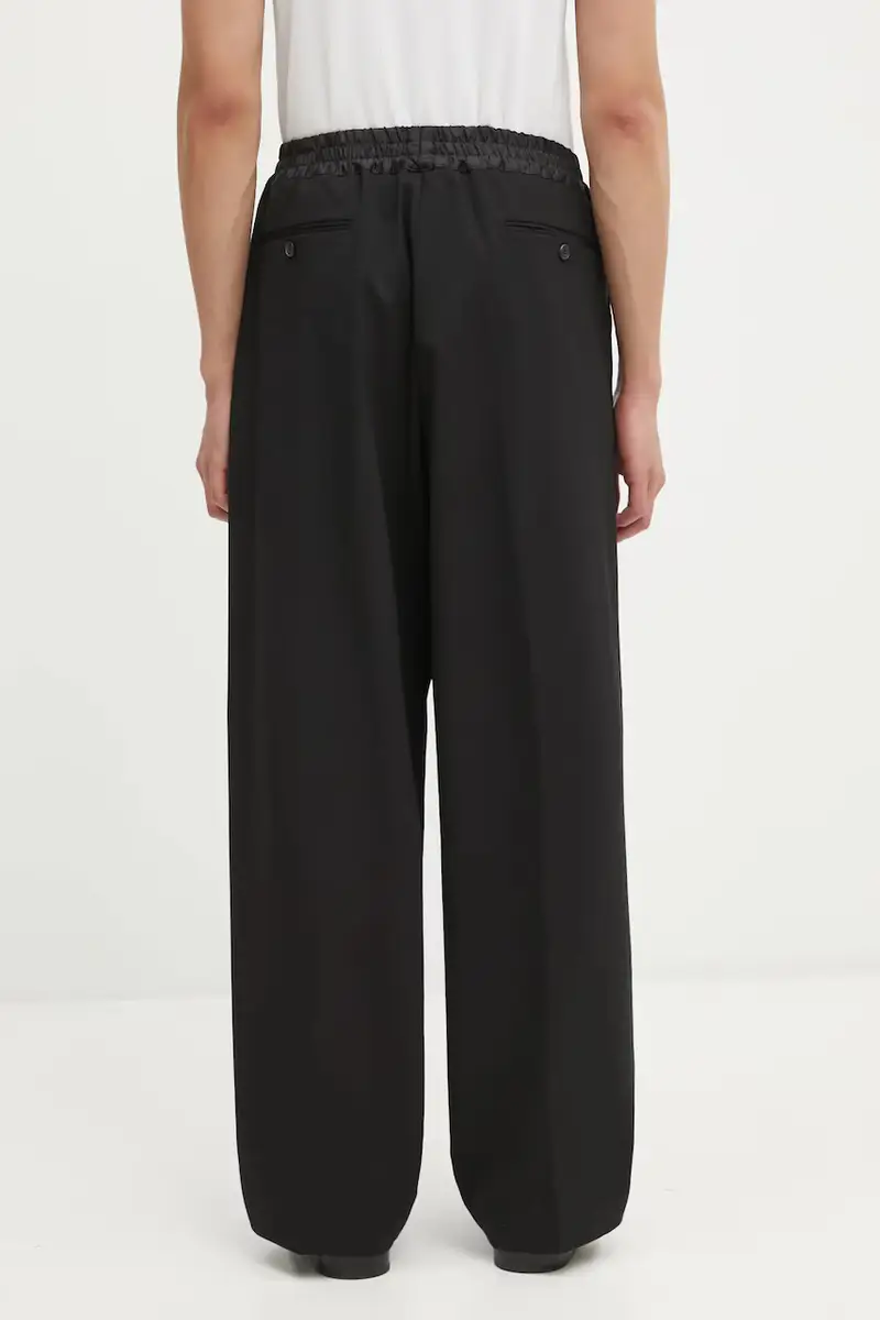 pantaloni con lana Tailored Slacker Pant colore nero AR3020004 miniatura 3