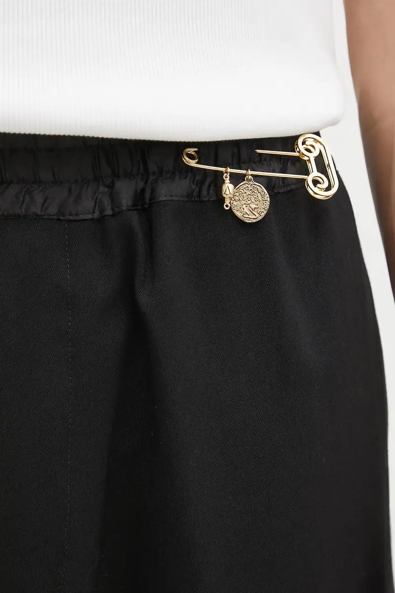 pantaloni con lana Tailored Slacker Pant colore nero AR3020004 miniatura 4