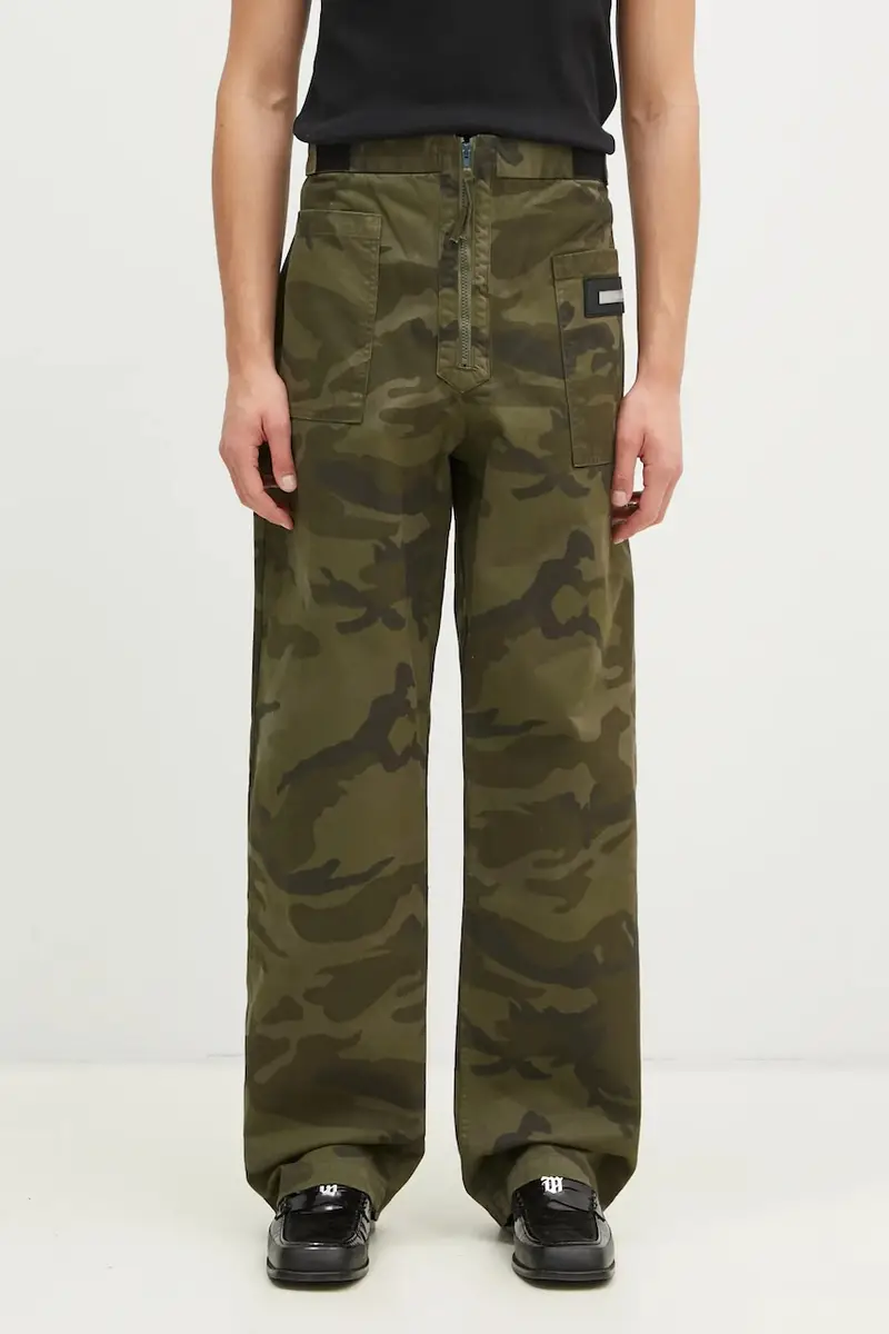 pantaloni in cotone Camo Walking Trouser colore verde AR3111102