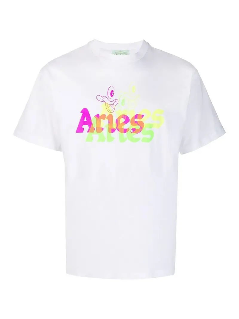 Aries T-shirt Bianco 3380976