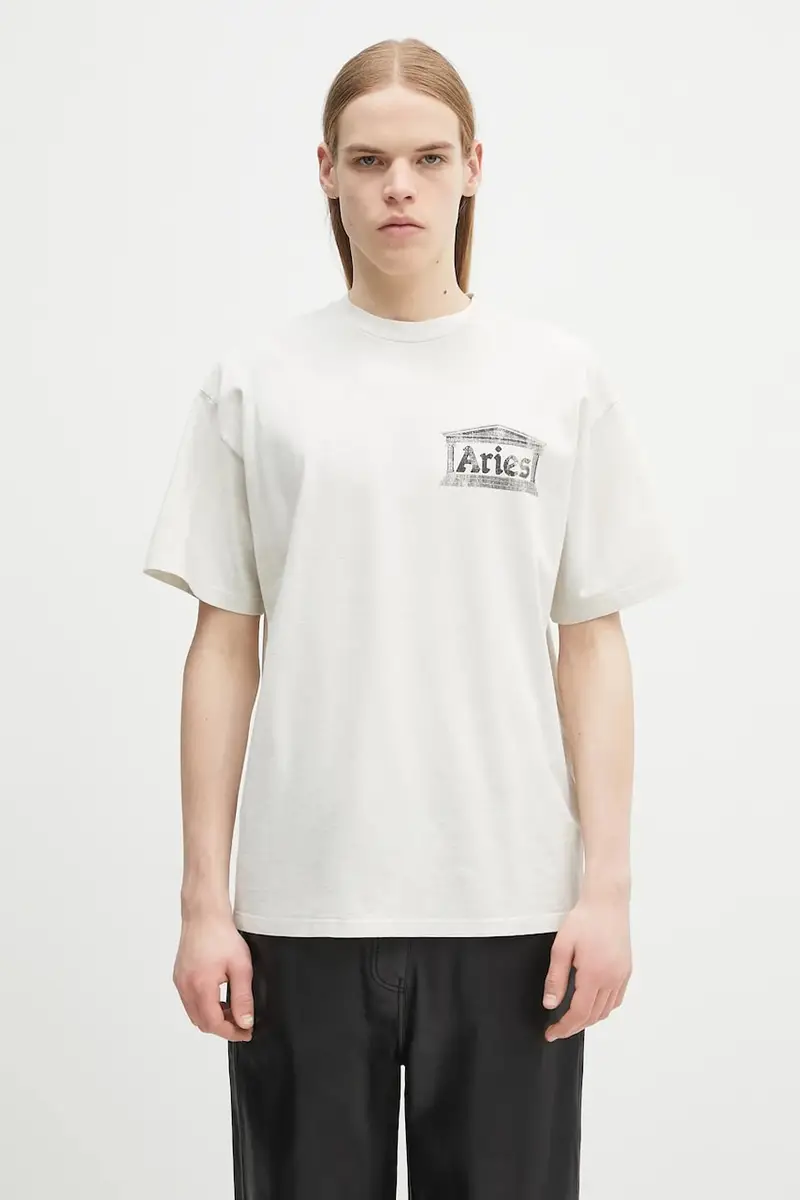 t-shirt in cotone Aged Ancient Temple SS Tee colore beige AR6003103